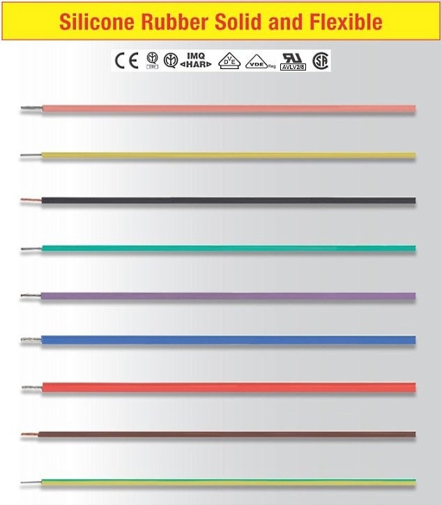 Silicone rubber solid and flexible